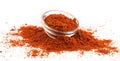 Red paprika powder isolated on white background Royalty Free Stock Photo