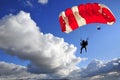 Red parachute Royalty Free Stock Photo
