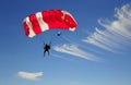 Red parachute Royalty Free Stock Photo