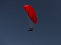 Red paraglider Royalty Free Stock Photo