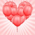 Red Party Balloons Royalty Free Stock Photo