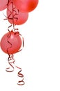 Red party balloons Royalty Free Stock Photo