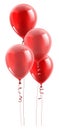 Red Party Balloons Graphic Royalty Free Stock Photo