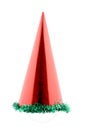 Red party hat cone. Royalty Free Stock Photo