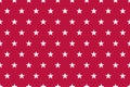 Red patriotic USA flag seamless pattern with stars Royalty Free Stock Photo