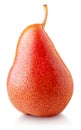Red pear fruit isolated on white Royalty Free Stock Photo