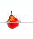 Red pear splash