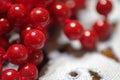 Red Pearl Necklace close up Royalty Free Stock Photo