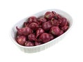 Red Pearl Onions Dish Royalty Free Stock Photo
