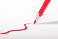 Red Pen draw red line Royalty Free Stock Photo