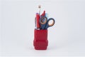 A red pen holder Royalty Free Stock Photo