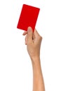 Red Penalty Card Royalty Free Stock Photo