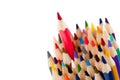 Red pencil - the leader Royalty Free Stock Photo