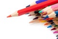 Red pencil - the leader Royalty Free Stock Photo