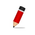 Red pencil logo icon