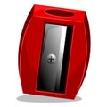 Red Pencil Sharpener Royalty Free Stock Photo