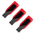 Red pendrives, icon Royalty Free Stock Photo