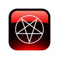 Red Pentacle button