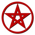 Red pentagram