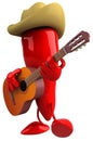 Red pepper cowboy Royalty Free Stock Photo