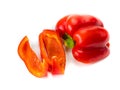 Red pepper isolated white background Royalty Free Stock Photo