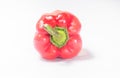 Red pepper on white background