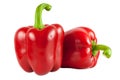 Red pepper on white background Royalty Free Stock Photo