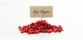 Red pepper on white background Royalty Free Stock Photo