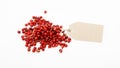 Red pepper on white background Royalty Free Stock Photo