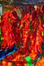 Red Peppers on sale in the Jean-Talon Market Market, Montreal Royalty Free Stock Photo