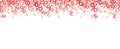 Red Percents B Confetti Header Royalty Free Stock Photo