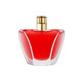 Red perfume bottle Royalty Free Stock Photo