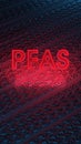 Red PFAS letters in ablue dark background 3D render illustration.