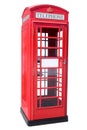 Red Phone Booth Royalty Free Stock Photo