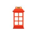 Red phone booth Royalty Free Stock Photo