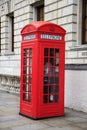 Red phone booth in London Royalty Free Stock Photo