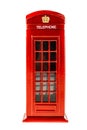 Red Phone booth Royalty Free Stock Photo