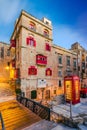 Red phone booth in Valletta,Malta Royalty Free Stock Photo