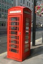 Red phone box Royalty Free Stock Photo