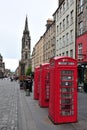 Red phone box Royalty Free Stock Photo