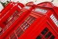 Red phone boxes