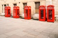 Red phone boxes London