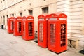 Red phone boxes London