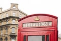 Red Phone cabine in London. Royalty Free Stock Photo