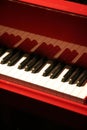 Red piano Royalty Free Stock Photo