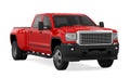 Red Pickup Truck Isolated Royalty Free Stock Photo