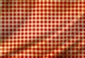 Red picnic cloth Royalty Free Stock Photo
