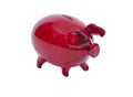 Red piggy bank