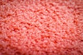 Red pile carpet close up, texture background Royalty Free Stock Photo