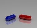 Red pill or Blue pill ? Royalty Free Stock Photo